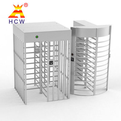 Cửa một cửa xoay chiều cao đầy đủ Cửa quay điện tử 100W Cổng rào cản điện tử cho trường học