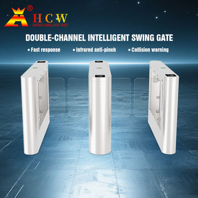 HCW Điện tử nam châm Kiểm soát Swing Barrier Turntile Gate For Access Control