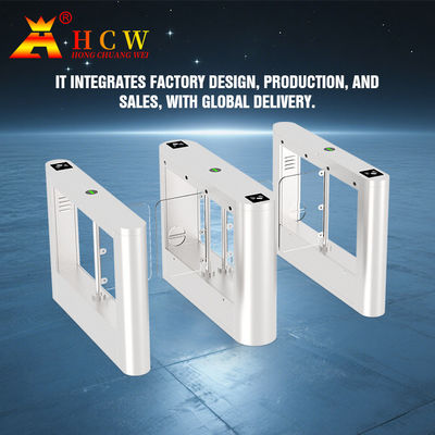 Cổng xoay bằng thép không gỉ 304 cho lối đi bộ trong các tòa nhà văn phòng, với xếp hạng bảo vệ IP42