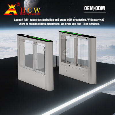 HCW Swing Barrier Turnstile Gate Waterproof Electronic Automatic High Security For Gym