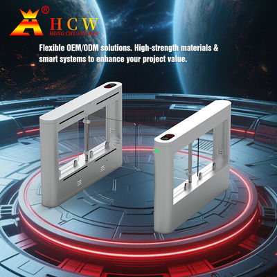 Kiểm soát ra vào Siêu thị Cổng xoay IP54 Cổng tốc độ cao 130W