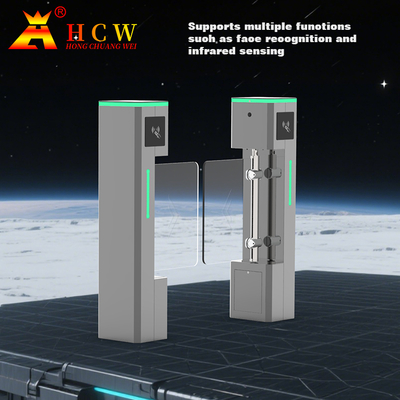 HCW Swing Turnstile Gate với Biometric Speed Barrier Double Channel cho người đi bộ