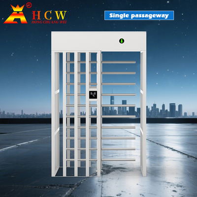 Chiều cao đầy đủ của công trường xây dựng Cửa quay Cổng vào quay thẻ RFID hai chiều