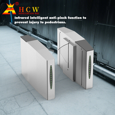 QR Code Flap Barrier Turnstile Nhận dạng sinh trắc học Cửa sổ điều khiển truy cập