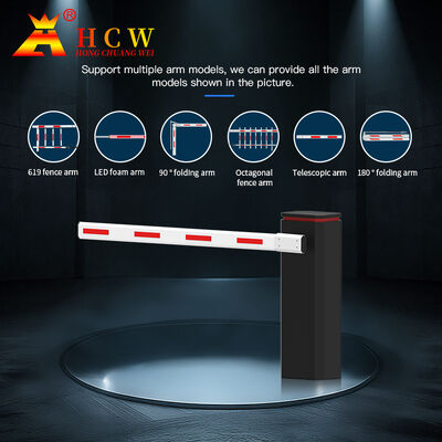 HCW Parking Barrier Gate with 3 Million Cycles Lifespan 1 Year Warranty and 340*240*990mm Size for Vehicle Access Control