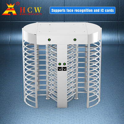 HCW Full Height Turnstile với 120 ° Full Height Movement ISO 9001/CE được chứng nhận và tuổi thọ 5 triệu chu kỳ