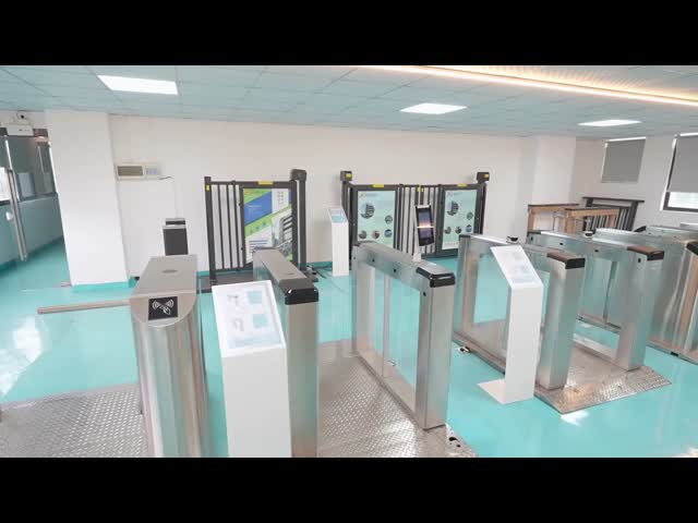 HCW Automatic Turnstile Gate với 600-900mm Channel Width 6-Pair Infrared Radiation và 30-40 người / phút thông lượng